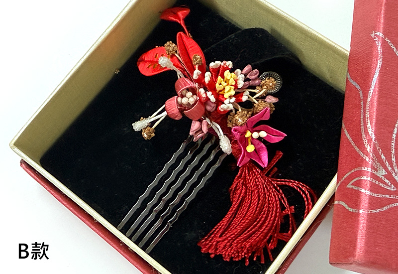 客家纏花雙花飾